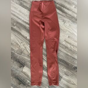 Lululemon Rust High-Waisted Leggings